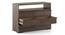 Ohio chest of drawers in American Walnut with Metal Channel (Danish Walnut Finish) by Urban Ladder - - 