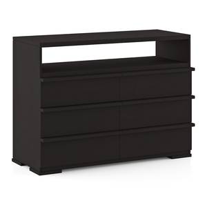 Ohio Solid Wood Chest of 6 Drawers in American Walnut Finish