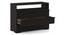 Ohio chest of drawers in American Walnut with Metal Channel (American Walnut Finish) by Urban Ladder - - 