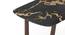 Adria Jade Green Marble 6 Seater Dining Table in New Walnut Finish (Six Seater, New Walnut Finish, Copa Cabana) by Urban Ladder - - 