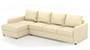 Apollo Sofa Set (Cream, Leatherette Sofa Material, Compact Sofa Size, Soft Cushion Type, Sectional Sofa Type, Sectional Master Sofa Component, Regular Back Type, Regular Back Height) by Urban Ladder - - 100740
