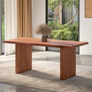Products Design Heston Solid Wood 6 Seater Dining Table in Acacia Finish