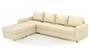 Apollo Sofa Set (Cream, Leatherette Sofa Material, Compact Sofa Size, Soft Cushion Type, Sectional Sofa Type, Sectional Master Sofa Component, Regular Back Type, Regular Back Height) by Urban Ladder - - 100743