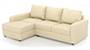 Apollo Sofa Set (Cream, Leatherette Sofa Material, Compact Sofa Size, Soft Cushion Type, Sectional Sofa Type, Sectional Master Sofa Component, Regular Back Type, Regular Back Height) by Urban Ladder - - 100746