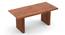 Heston Solid Wood 6 Seater Dining Table with Rochelle Lounge Chairs (Acacia Finish, Marengo Grey Velvet, 6 No of Chairs, 6 Table Seating Capacity) by Urban Ladder - - 1007469