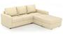 Apollo Sofa Set (Cream, Leatherette Sofa Material, Compact Sofa Size, Soft Cushion Type, Sectional Sofa Type, Sectional Master Sofa Component, Regular Back Type, Regular Back Height) by Urban Ladder - - 100747
