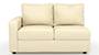 Apollo Sofa Set (Cream, Leatherette Sofa Material, Compact Sofa Size, Soft Cushion Type, Sectional Sofa Type, Left Aligned 2 Seater Sofa Component, Regular Back Type, Regular Back Height) by Urban Ladder - - 100754