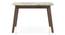 Lunar Grey Mirage Stone 4 Seater Dining Table With Bren Swivel Dining Chair Set (Ivory, Danish Walnut Finish, 4 No of Chairs, 4 Table Seating Capacity) by Urban Ladder - Cross View Design 1 - 1007932