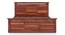Fidora Solid Wood King Hydraulic storage bed (King Bed Size, HONEY Finish, Hydraulic Storage Type) by Urban Ladder - - 