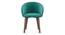 Atlas Solid Wood 6 Seater Compact Dining Table with 6 Meryl Lounge Chair (Teal, HONEY Finish, 6 No of Chairs, 6 Table Seating Capacity) by Urban Ladder - Design 3 - 1008440