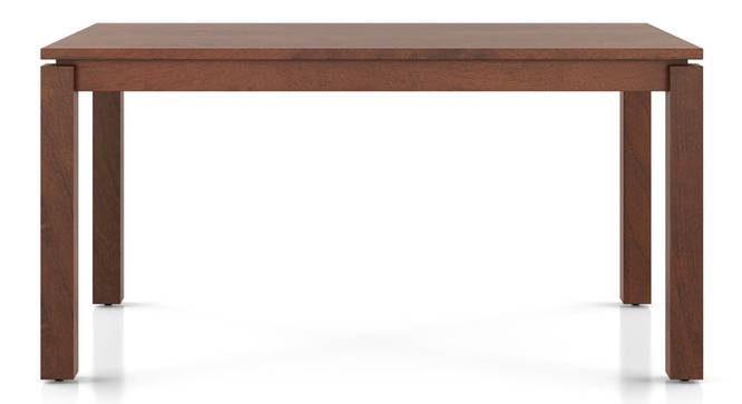 Atlas Solid Wood 6 Seater Compact Dining Table with 6 Rochelle Lounge Chair (Marengo Grey Velvet, HONEY Finish, 6 No of Chairs, 6 Table Seating Capacity) by Urban Ladder - Design 1 Side View - 1008507