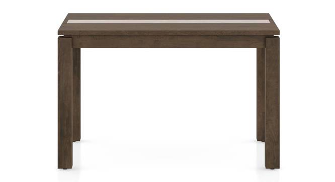 Atlas Crest Solid Wood 4 Seater Dining Table with set of 4 Casey Swivel Dining Chair (Beige - Tan, Danish Walnut Finish, 4 No of Chairs, 4 Table Seating Capacity) by Urban Ladder - Design 1 Side View - 1008634