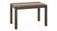 Atlas Crest Solid Wood 4 Seater Dining Table with set of 4 Casey Swivel Dining Chair (DUAL TONE, Danish Walnut Finish, 4 No of Chairs, 4 Table Seating Capacity) by Urban Ladder - Design 1 Side View - 1008636