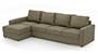 Apollo Sofa Set (Cappuccino, Leatherette Sofa Material, Compact Sofa Size, Firm Cushion Type, Sectional Sofa Type, Sectional Master Sofa Component, Regular Back Type, Regular Back Height) by Urban Ladder - - 100870