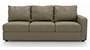 Apollo Sofa Set (Cappuccino, Leatherette Sofa Material, Compact Sofa Size, Firm Cushion Type, Sectional Sofa Type, Right Aligned 3 Seater Sofa Component, Regular Back Type, Regular Back Height) by Urban Ladder - - 100883