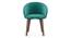 Atlas Solid Wood 4 Seater Dining Table With Meryl Lounge Chairs (Teal, HONEY Finish, 4 No of Chairs, 4 Table Seating Capacity) by Urban Ladder - - 