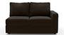 Apollo Sofa Set (Chocolate, Leatherette Sofa Material, Compact Sofa Size, Firm Cushion Type, Sectional Sofa Type, Left Aligned 2 Seater Sofa Component, Regular Back Type, Regular Back Height) by Urban Ladder - - 100928