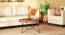 Dyson Hex Coffee Table -Finish- Amber Walnut, Base- Black (Amber Walnut Finish) by Urban Ladder - - 