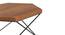 Dyson Hex Coffee Table -Finish- Amber Walnut, Base- Black (Amber Walnut Finish) by Urban Ladder - - 