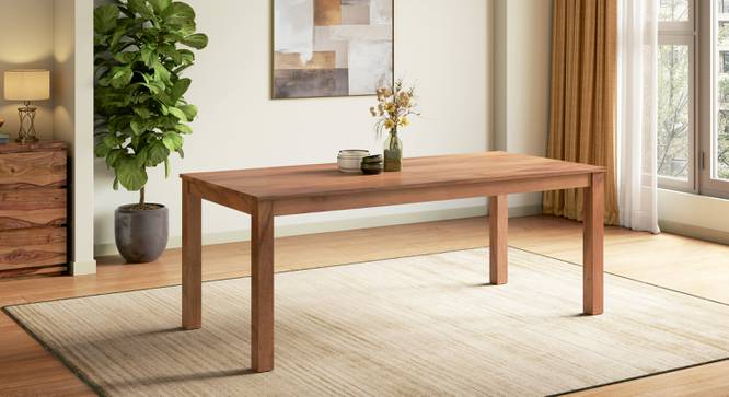 Arlo Teak Wood Dining Table Finish - Teak (Teak Finish, Eight Seater) by Urban Ladder - - 