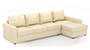 Apollo Sofa Set (Cream, Leatherette Sofa Material, Compact Sofa Size, Firm Cushion Type, Sectional Sofa Type, Sectional Master Sofa Component, Regular Back Type, Regular Back Height) by Urban Ladder - - 100954