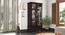 Malabar Bookshelf Display Cabinet 55-book capacity With Buyback no Mango mahogany -Metal Channel (Mango Mahogany Finish) by Urban Ladder - - 