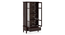 Malabar Bookshelf Display Cabinet 55-book capacity With Buyback no Mango mahogany -Metal Channel (Mango Mahogany Finish) by Urban Ladder - - 