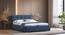 Stanhope Upholstery hydraulic King size bed in Baltic Blue premium chenille (Queen Bed Size, Baltic Blue Premium Chenille Fabric) by Urban Ladder - - 1009646