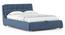 Stanhope Upholstery hydraulic King size bed in Baltic Blue premium chenille (Queen Bed Size, Baltic Blue Premium Chenille Fabric) by Urban Ladder - - 1009647