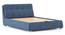 Stanhope Upholstery hydraulic King size bed in Baltic Blue premium chenille (Queen Bed Size, Baltic Blue Premium Chenille Fabric) by Urban Ladder - - 1009650