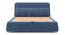 Stanhope Upholstery hydraulic King size bed in Baltic Blue premium chenille (Queen Bed Size, Baltic Blue Premium Chenille Fabric) by Urban Ladder - - 1009651