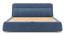 Stanhope Upholstery hydraulic King size bed in Baltic Blue premium chenille (King Bed Size, Baltic Blue Premium Chenille Fabric) by Urban Ladder - - 