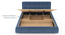 Stanhope Upholstery hydraulic King size bed in Baltic Blue premium chenille (King Bed Size, Baltic Blue Premium Chenille Fabric) by Urban Ladder - - 
