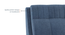 Stanhope Upholstery hydraulic King size bed in Baltic Blue premium chenille (King Bed Size, Baltic Blue Premium Chenille Fabric) by Urban Ladder - - 