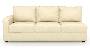 Apollo Sofa Set (Cream, Leatherette Sofa Material, Compact Sofa Size, Firm Cushion Type, Sectional Sofa Type, Left Aligned 3 Seater Sofa Component, Regular Back Type, Regular Back Height) by Urban Ladder - - 100967