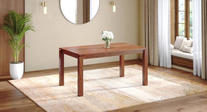Atlas Solid Wood 6 Seater Compact Dining Table (Honey Finish, Six Seater) by Urban Ladder - - 1009671