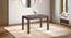 Atlas Solid Wood 4 Seater Dining Table (Four Seater, Danish Walnut Finish) by Urban Ladder - - 1009675