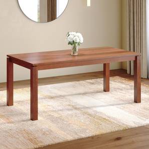 Terra Dining Room Collection Design Atlas Solid Wood 6 Seater XL Dining Table (Honey Finish, Six Seater)