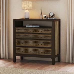 Chest Of Drawers Design Masai Solid Wood Chest of 4 Drawers in American Walnut Finish