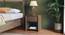 Hiro solid wood bedside table in Danish Walnut finish (Danish Walnut Finish) by Urban Ladder - - 