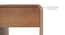 Hiro solid wood bedside table in Danish Walnut finish (Amber Walnut Finish) by Urban Ladder - - 