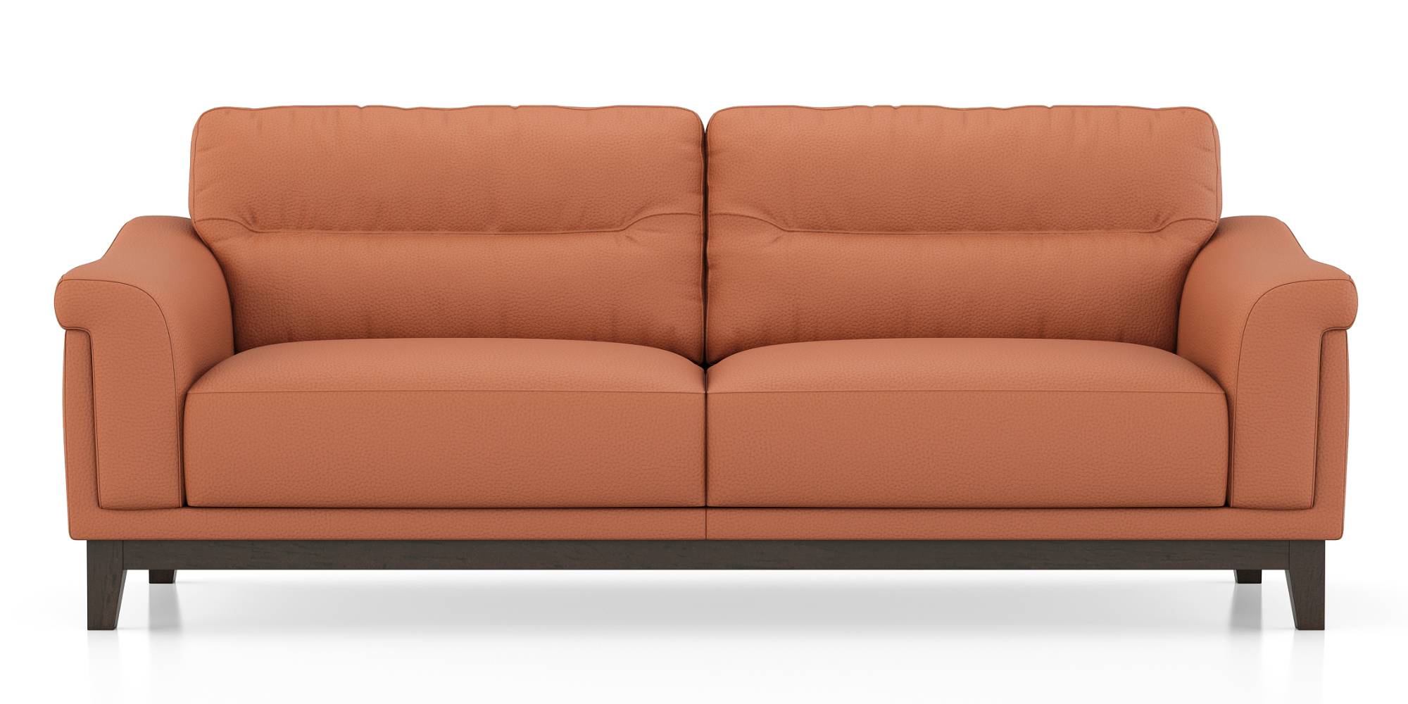 Colby 3 Seater fabric Sofa in Saddle Tan (3-seater Custom Set - Sofas, None Standard Set - Sofas, Fabric Sofa Material, Regular Sofa Size, Regular Sofa Type, Saddle Tan) by Urban Ladder - - 