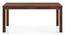 Arlo Teak Wood Dining Table (With Storage, Six Seater, Sienna Teak Finish) by Urban Ladder - - 