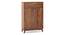 Webster Shoe Cabinet With Lock (15 Pair Capacity, Sheesham Finish) by Urban Ladder - Front View Design 1 - 1009970