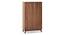 Webster Shoe Cabinet With Lock (24 Pair Capacity, Sheesham Finish) by Urban Ladder - Front View Design 1 - 1009971