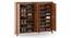 Webster Shoe Cabinet With Lock (48 Pair Capacity, Sheesham Finish) by Urban Ladder - Design 1 Side View - 1009977