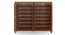 Webster Shoe Cabinet With Lock (48 Pair Capacity, Sheesham Finish) by Urban Ladder - Ground View Design 4 - 1009979