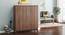 Webster Shoe Cabinet With Lock (32 Pair Capacity, Classic Walnut Finish) by Urban Ladder - Design 1 Full View - 1009988