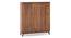 Webster Shoe Cabinet With Lock (32 Pair Capacity, Sheesham Finish) by Urban Ladder - Front View Design 1 - 1009990