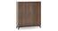 Webster Shoe Cabinet With Lock (32 Pair Capacity, Classic Walnut Finish) by Urban Ladder - Front View Design 1 - 1009991